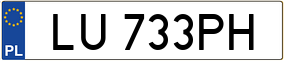 Trailer License Plate